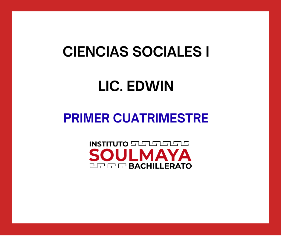 CIENCIAS SOCIALES I