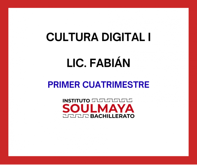 CULTURA DIGITAL I
