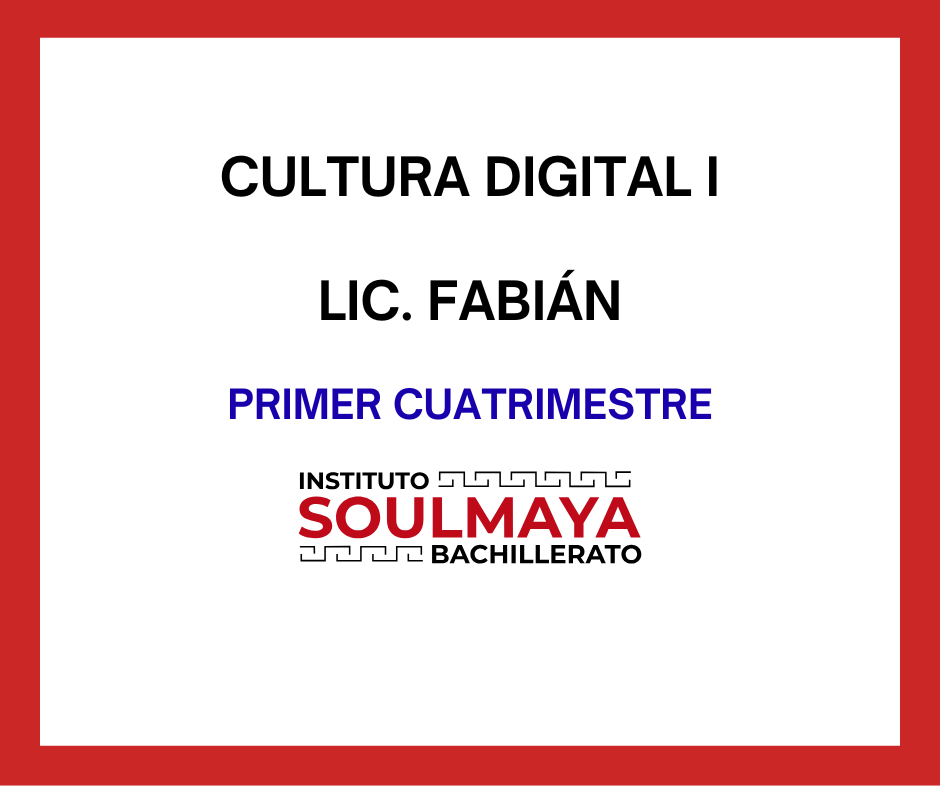 CULTURA DIGITAL I