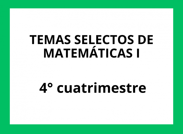 PENSAMIENTO MATEMÁTICO IV