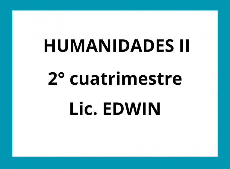 HUMANIDADES II