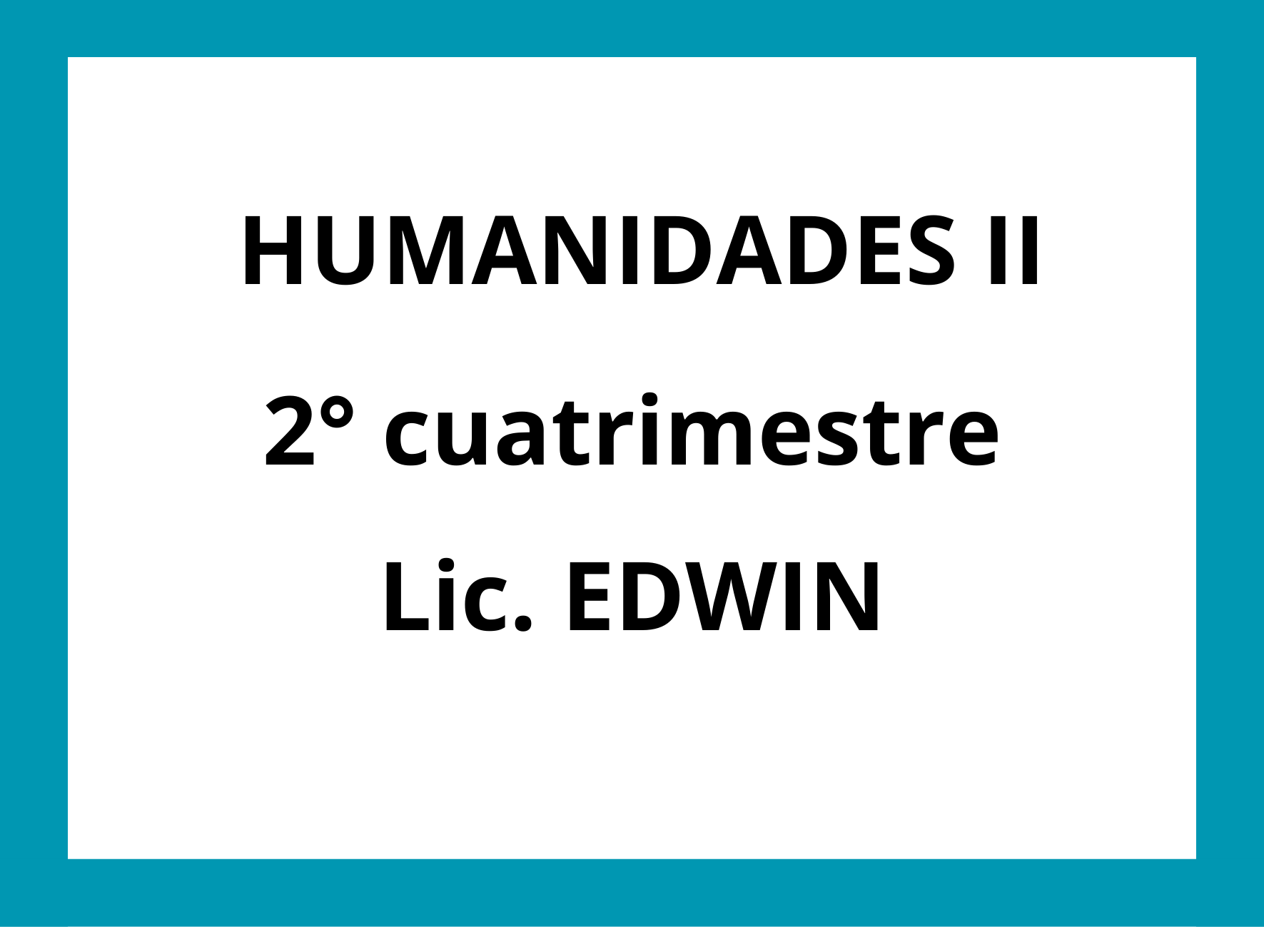 HUMANIDADES II