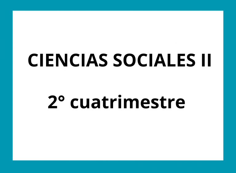 CIENCIAS SOCIALES II