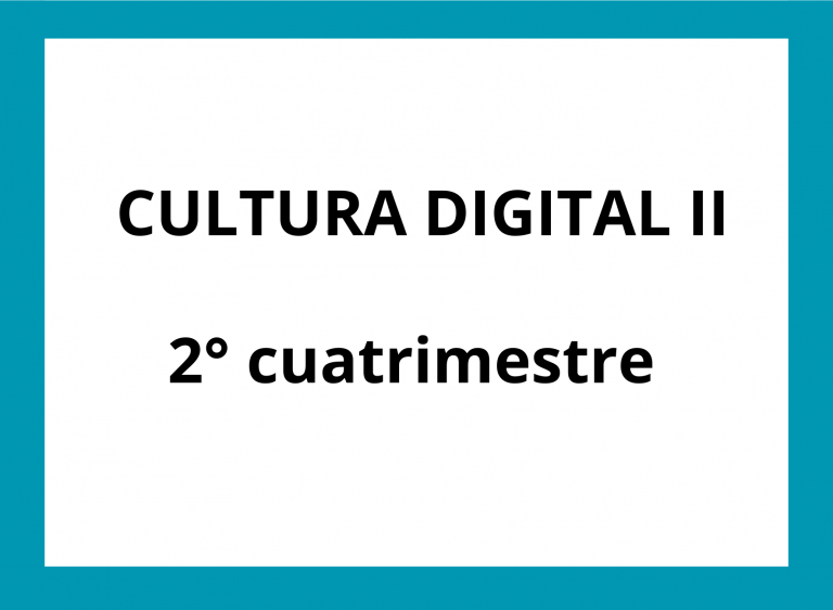 CULTURA DIGITAL II