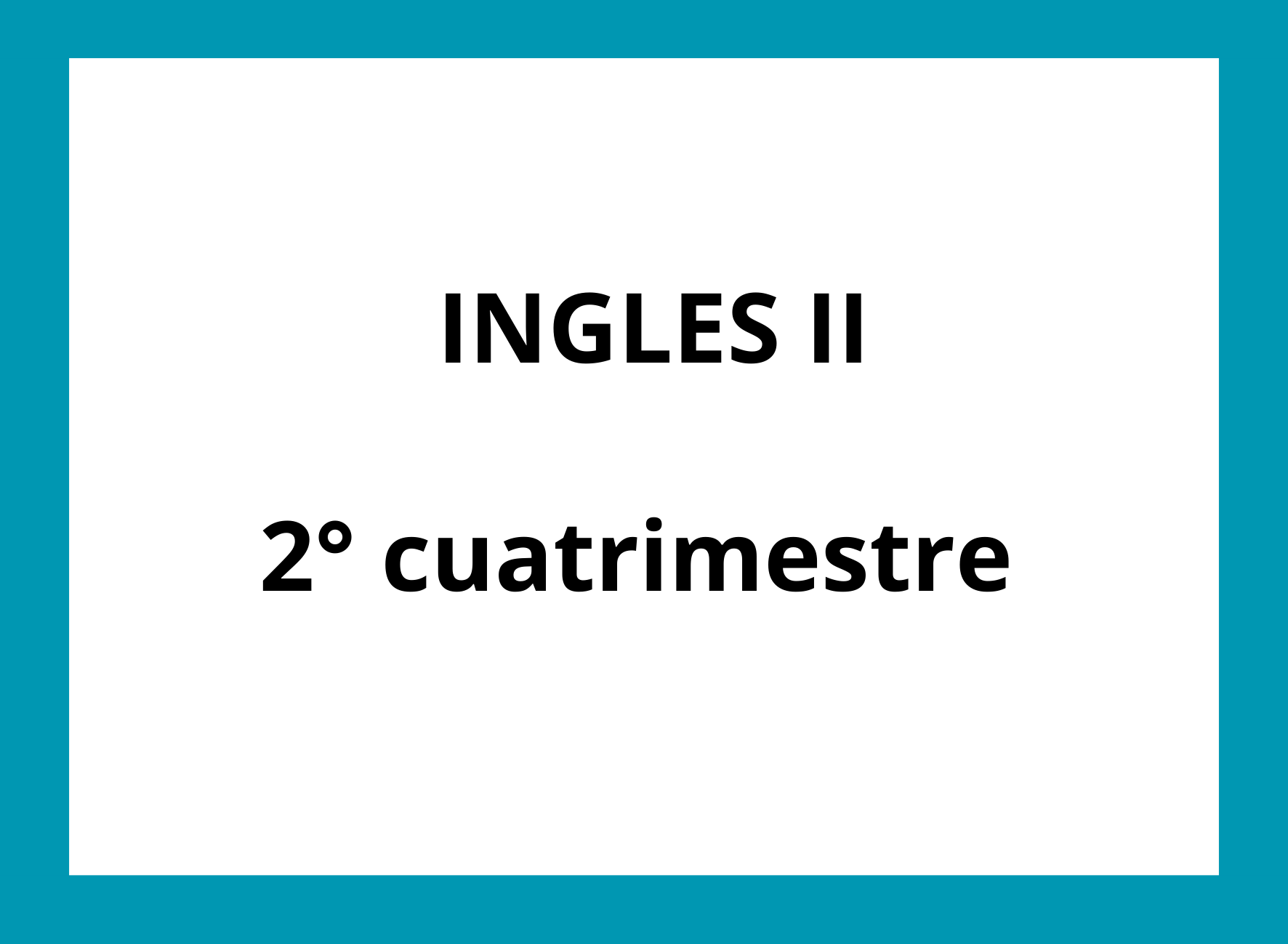 INGLES II